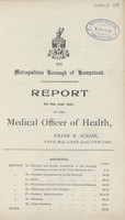 view Report for the year 1921 of the Medical Officer of Health.