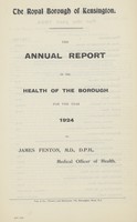 view The annual report on the health of the Borough for the year1924.