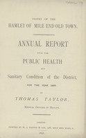 view Annual report upon the public health and sanitary condition of the District for the year 1897.