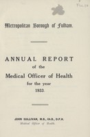 view [Report of the Medical Officer of Health for Fulham Borough].