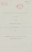 view [Report of the Medical Officer of Health for Fulham Borough].