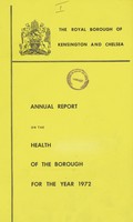 view [Report of the Medical Officer of Health for Kensington & Chelsea Borough].