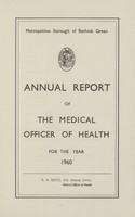 view [Report of the Medical Officer of Health for Bethnal Green Borough].