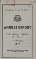 view [Report of the Medical Officer of Health for Deptford Borough].