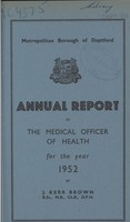 view [Report of the Medical Officer of Health for Deptford Borough].