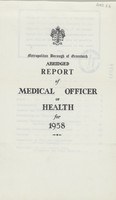 view [Report of the Medical Officer of Health for Greenwich Borough].