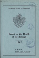 view [Report of the Medical Officer of Health for Hammersmith  Borough].