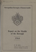 view [Report of the Medical Officer of Health for Hammersmith  Borough].