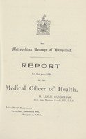 view [Report of the Medical Officer of Health for Hampstead Borough].