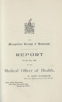 view [Report of the Medical Officer of Health for Hampstead Borough].