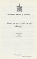 view [Report of the Medical Officer of Health for Hampstead Borough].
