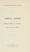 view [Report of the Medical Officer of Health for Holborn Borough].