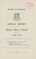 view [Report of the Medical Officer of Health for Southwark, Borough of].