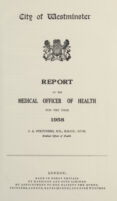 view [Report of the Medical Officer of Health for Westminster, City of].