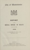 view [Report of the Medical Officer of Health for Westminster, City of].