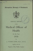 view [Report of the Medical Officer of Health for Wandsworth, Metropolitan Borough].