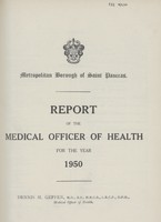 view [Report of the Medical Officer of Health for St. Pancras, Metropolitan Borough].