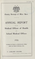 view [Report of the Medical Officer of Health for West Ham].