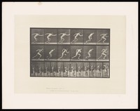 view A man sprinting. Collotype after Eadweard Muybridge, 1887.