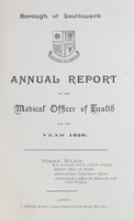 view [Report of the Medical Officer of Health for Southwark, Borough of].