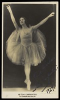 view Tiki Carpenter in drag as "The dancing Australian". Photographic postcard, ca. 1927.