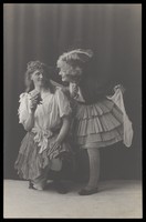 view Ralph Mellor in drag. Photographic postcard by L.S. Langfier, 192-.