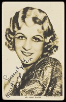 view Jimmy Slater in drag. Photographic postcard, 1945.