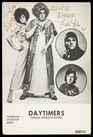 view "Daytimers" double-act in drag. Process print, 197-.