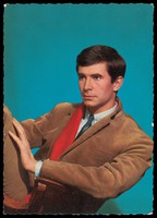 view Anthony Perkins. Colour process print after Sam Lévin, 196-.