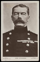 view Horatio Herbert Kitchener, Lord Kitchener. Photographic postcard by Bassano, 1916.