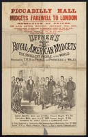 view Midgets farewell to London : reduction of prices on or after Monday, January 31st, 1881 ... Uffner's Royal American Midgets, the smallest people in the world.