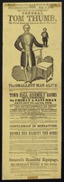 view The original and celebrated General Tom Thumb, the world-renowned American man in miniature : the smallest man alive ... is holding his farewell levees at the Town Hall Assembly Rooms Blackburn : on Friday & Saturday January 7th and 8th, 1859.