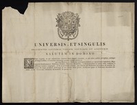 view Diploma approbationis in clinica : Universis, et singulis praesentes litteras visuris, lecturis, et audituris, salutem in domino ...