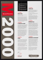 view Manifesto 2000 : the right to education ... the right to a secure future ... the right to work ...  the right to language ... the right to information ... the right to informed citizenship / British Deaf Asscociation ; sponsored by Granada, the top name in rental.