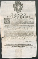 view Bando per causa di peste / [Ferdinando II].