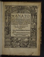 view Anatomiae, hoc est, corporis humani dissectionis pars prior, in qua singula quae ad caput spectant recensentur membra, atque singulae partes, singulis suis ad vivum commodissime expressis figuris, deliniantur. Omnia recens nata ... Item anatomia porci, ex traditione Cophonis, infantis, ex Gabriele de Zebris / [Johann Dryander].