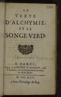 view Le texte d'alchymie et le songe-verd.