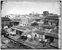 view Amoy (Xiamen), Fukien province, China: a Chinese residential quarter. Photograph by John Thomson, 1870/1871.