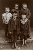 view St Mary's Hospital, Plaistow: children from Plaistow. Photograph, 1904.