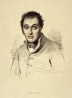 view A man diagnosed as suffering from acute dementia. Lithograph, 1892, after a drawing by Alexander Johnston, 1836/1841, for Sir Alexander Morison.