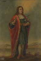 view Saint Cosmas or Saint Damian. Oil painting by a Spanish painter (Granada), 18th century.