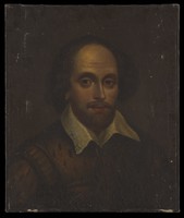 view William Shakespeare. Oil painting, 18--.