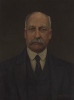 view Daniel Berthelot (1865-1927). Oil painting by Harry Herman Salomon after a photograph.