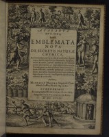 view Atalanta fvgiens, hoc est emblemata nova de secretis naturae chymica. Accommodata partim oculis & intellectui, figuris cupro incisis, adjectisqúe sententiis, epigrammatis & notis, partim auribus & recreationi animi plus minus 50 fugis musicalibus trium vocum, quarum duÆ ad unam simplicem melodiam distichis canendis peraptam, correspondeant ... / authore Michaele Majero.