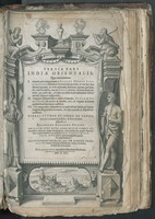 view [India Orientalis]. Pt. 3. Latin] [Voyages] Tertia pars Indiæ Orientalis. Qua continentur I. Secunda pars nauigationum à Ioanne Hvgone Lintschotano in Orientem susceptarum ... II. Nauigatio Hollandorum in insulas Orientales, Iavan & Svmatram ... III. Tres nauigationes Hollandorum in ... Indiam per Septentrionalem ... Oceanum [Gerardo de Veer auctore] ... De Germanico in Latinum. Translata, et bono ordine disposita à Bilibaldo Strobæo Silesio [etc.] Adiectæ svnt tabluæ, cum iconibus alijs, in æs incisæ per Ioan.