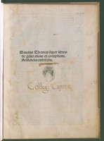 view Sanctus Thomas Super libros de generatione et corruptione Aristotelis cum textu / [Thomas].