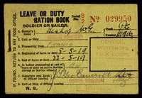 view Leave or duty ration book : soldier or sailor.