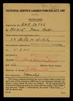 view National service (armed forces) act, 1939 : grade card.