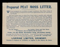 view Prepared peat moss litter ... : a useful, comfortable, and health-promoting bedding for dogs and birds ... /cLiverine Limited.