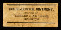 view Horse-blister ointment / prepared by Richard Hine.